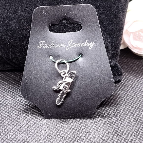 Electric Chain Saw tool Charm Pendant for Necklace  Bracelet Keychain New - Picture 1 of 5
